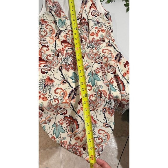 LuLus Multicolor Floral Sleeveless Wrap Dress - Womens S - Picture 10 of 11